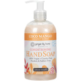 Ginger Lily Farms Botanicals Coco Mango hand soap pump bottle with creamy lather.