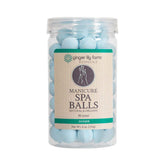 Ginger Lily Farms Botanicals Manicure Spa Ball Ocean dissolves in water for soothing prep.