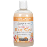 Ginger Lily Farms Botanicals Nourishing Body Wash bottle front with Coco Mango scent for daily moisture