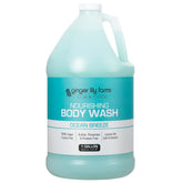 Ginger Lily Farms Club & Fitness body wash bottle with Ocean Breeze scent for a refreshing cleanse