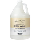 Ginger Lily Farms Club & Fitness Nourishing Body Wash bottle front showing vegan formula