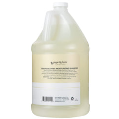 Ginger Lily Farms Club & Fitness shampoo lather close-up shows rich, gentle cleansing for sensitive scalps.