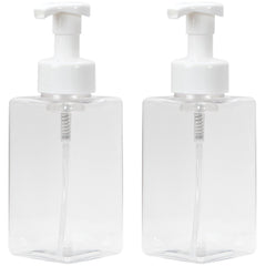 Ginger Lily Farms foaming soap dispenser in clear bottle with white pump for easy handwashing.