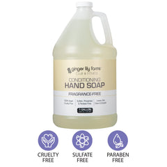 Ginger Lily Farms fragrance-free lather in action.