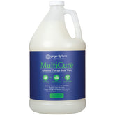 Ginger Lily Farms Multicure bottle showing rich cleansing lather for daily use.