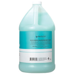 Ginger Lily Farms Ocean Breeze bottle highlighting spa like fragrance after workouts
