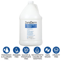 Ginger Lily Farms Zeroderm gallon refill demonstrating eco-friendly packaging and cost efficiency