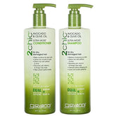 Giovanni 2Chic Ultra-Moist Avocado Shampoo Bottle delivers deep hydration for dry hair.