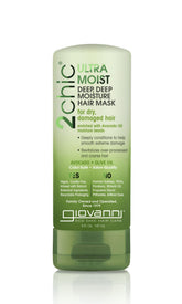 GIOVANNI 2chic Ultra-Moist Mascarilla para pelo, bote que revela cabello suave.
