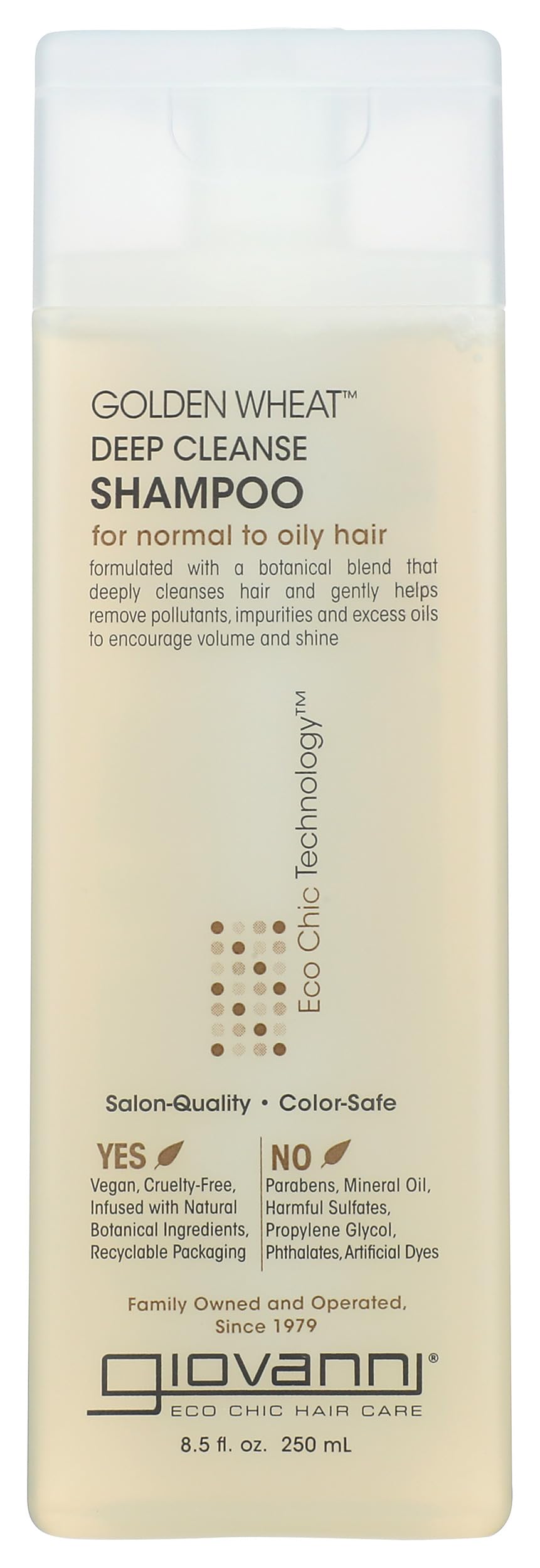 GIOVANNI Eco Chic Golden Wheat shampoo bottle for oil-control cleanse