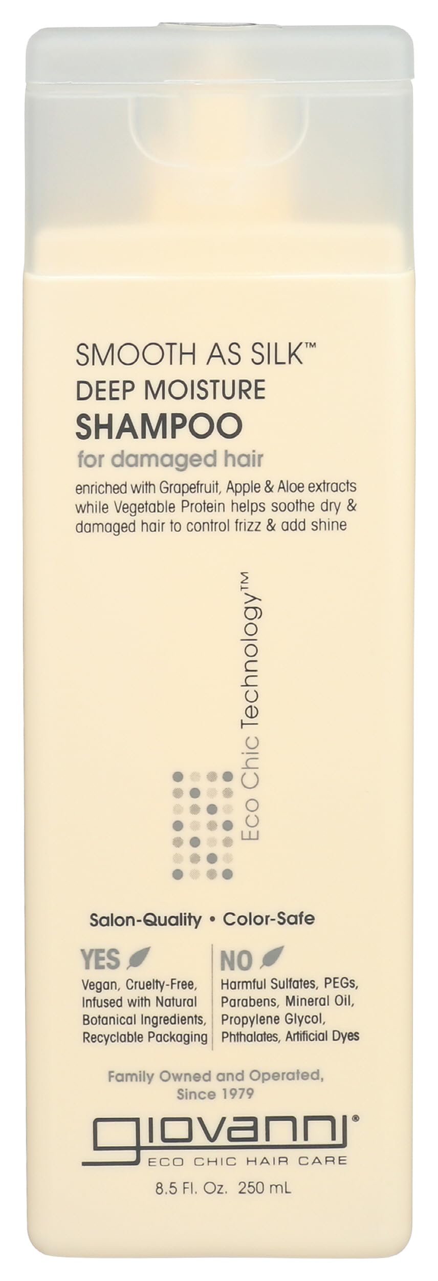 GIOVANNI Eco Chic Smooth as Silk: vertido de la botella para un lavado suave