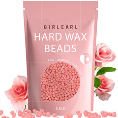 GIRLEARLE rose oil wax beads for soothing skin and spa-like finish