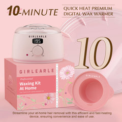 GIRLEARLE rose wax beads designed for sensitive areas and bikini waxing.