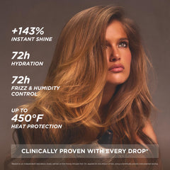 Gisou Honey Infused Hair Oil Mini label detail showcases premium, clean formula.