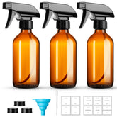 GIVAMEIHF amber glass spray bottle set of 8oz in a 3-pack for light-sensitive liquids