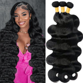 GIVEAMBW 12A Brazilian body wave 18in bundles for natural volume and styling versatility