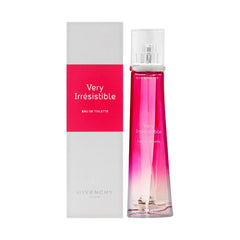 Givenchy Very Irresistible bottle front, romantic floral EDT for special occasions.