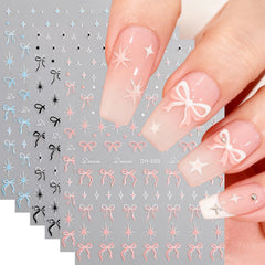 GJJBQTT pegatinas-uñas-lazo-san-valentín brillantes para decorar uñas con estilo.