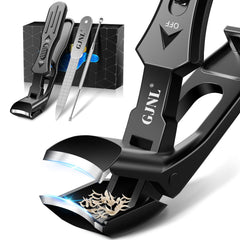 GJNL toenail clippers angled head for precise, comfortable trimming.