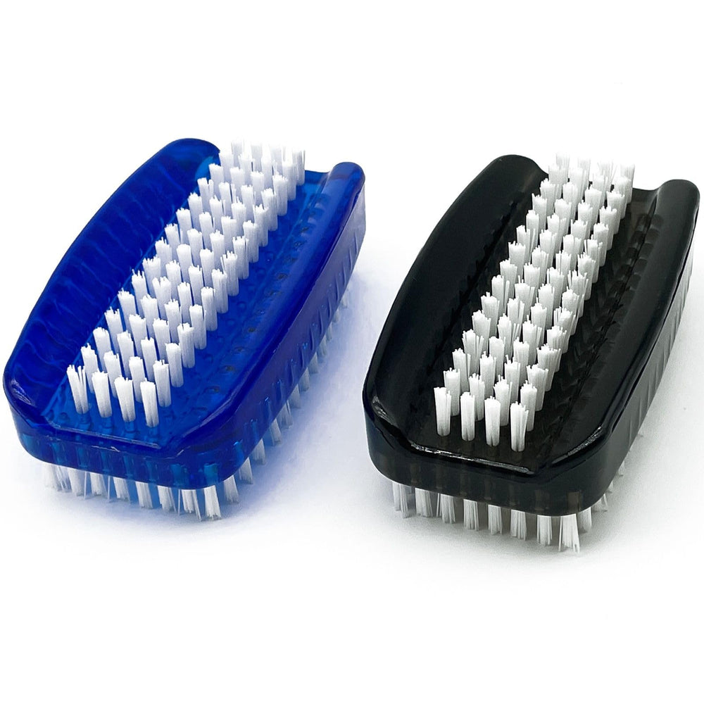GKETN dual-sided nail brush showing versatile bristles for hands and nails.