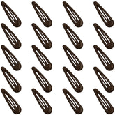 GKETN water drop snap clip in brown finish offering secure hold for ponytails and braids