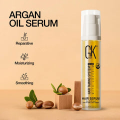 GK HAIR Oil travel-size fights frizz in humidity.