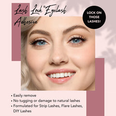 GladGirl waterproof lash glue offers sweatproof, all-day wear for active days