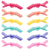 GLAMFIELDS pinzas cocodrilo 12 piezas para seccionar el cabello con dientes anchos.