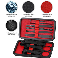 Glamne 10-in-1 tools for hand and foot care.