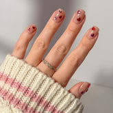 Glamnetic Dear Lover nails with 3D heart accents for a chic look