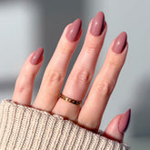 Glamnetic Obsesión Malva: uñas postizas en almendra con tono suave y elegante
