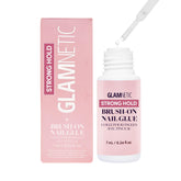Glamnetic pegamento para uñas con brocha, aplicación precisa para manicura duradera.