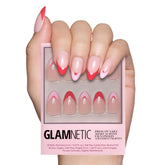 Glamnetic Pure Hearted nails with heart accents for a romantic look.