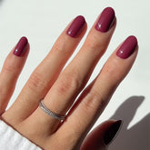 Glamnetic Uñas adhesivas Berry Maroon en estuche, set completo para un cambio rápido y duradero
