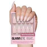 Glamnetic uñas postizas Ballet Rosado Claro, acabado brillante para look pulido.