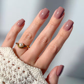 Glamnetic Uñas postizas Mauve On, kit de 30 uñas para ajuste personalizado.