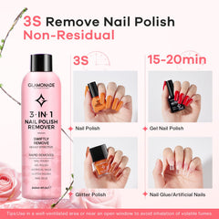 Glamonade algodón impregnado para remover esmalte con comodidad.