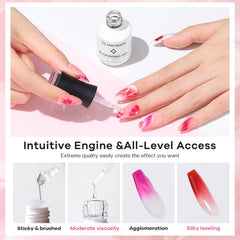 Glamonade Blooming Gel, acabado acuarela para diseños florales y suaves.