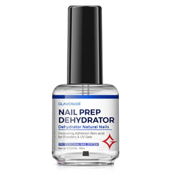 Glamonade deshidratante de uñas sin ácido mejora adhesión para uñas artificiales.
