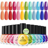 Glamonade esmalte no tóxico en 12 colores para uñas brillantes