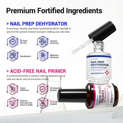 Glamonade Nail Dehydrator in use dries cuticle residue for cleaner prep.