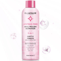 Glamonade quitaesmalte gel, botella a mano para uso doméstico sin acetona.