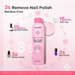 Glamonade remover gel rápido para quitar esmalte sin esfuerzo.