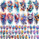 Glaryyears 52 watercolor forearm tattoo large design for bold body art.