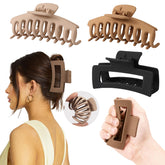 Pinza nube extra grande de Glaudmeiss para cabello denso con sujeción suave.