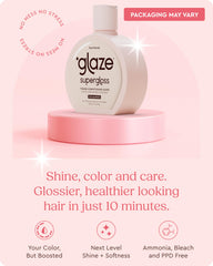 Glaze Supergloss packaging highlights vegan, clean beauty formula.