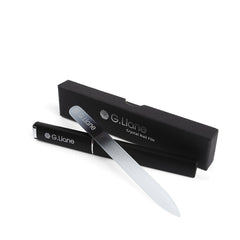 G.Liane Crystal Nail File double‑sided in case for precise shaping on the go.