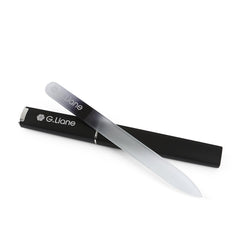 G.Liane soft cleaning cloth included with the glass nail file set.
