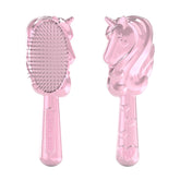 Glimmer Wish unicorn detangler brush for kids with gentle bristles for tangle-free hair.
