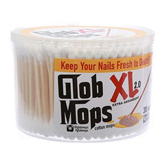 Glob Mops XL 2.0 cotton swabs close-up shows the absorbent core for effective absorption.